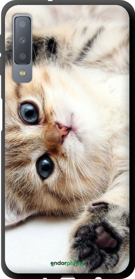 TPU чехол Котик для Samsung Galaxy A7 (2018) A750F - 6024b-1582 изображение 