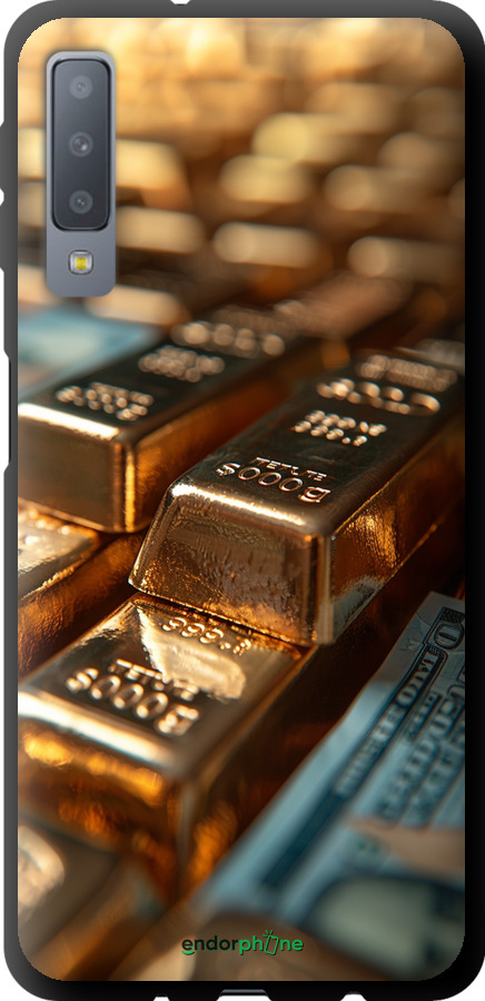 TPU чехол Сияние золота для Samsung Galaxy A7 (2018) A750F - 6104b-1582 изображение 