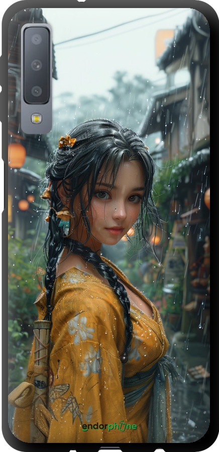 TPU чехол Anime-girl для Samsung Galaxy A7 (2018) A750F - 6133b-1582 изображение 