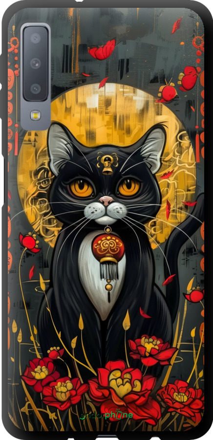 TPU чехол China Cat для Samsung Galaxy A7 (2018) A750F - 6134b-1582 изображение 