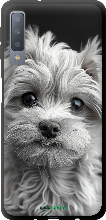 TPU чехол Мальтипу на чорном фоне для Samsung Galaxy A7 (2018) A750F - 6156b-1582 изображение 