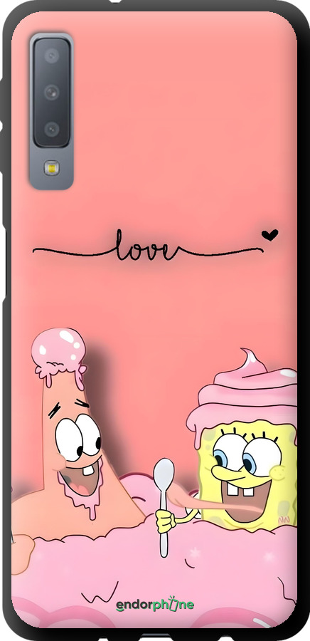 TPU чехол Спанч Боб для Samsung Galaxy A7 (2018) A750F - 6282b-1582 изображение 