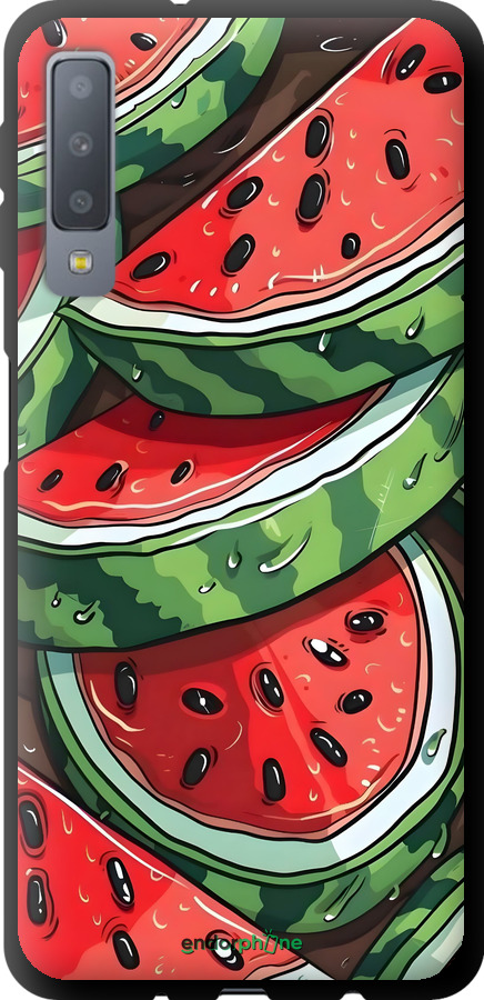 TPU чехол Кавун для Samsung Galaxy A7 (2018) A750F - 6315b-1582 изображение 
