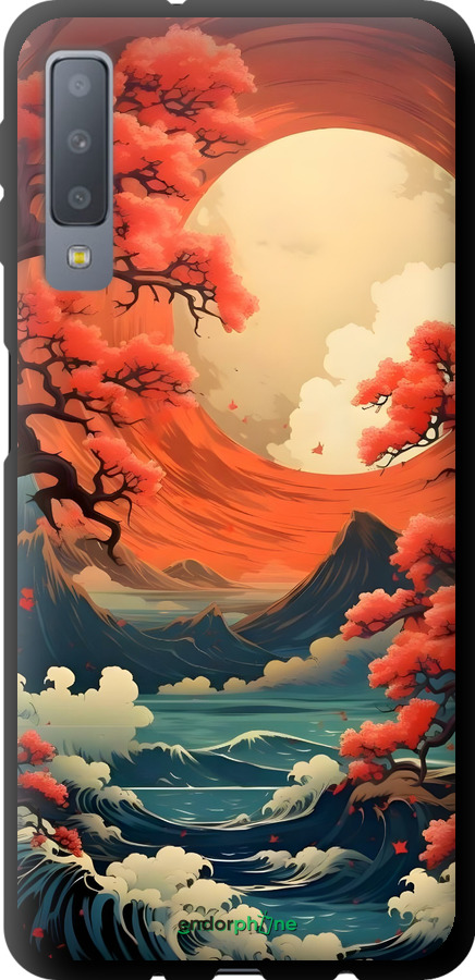 TPU чехол Природа Японії для Samsung Galaxy A7 (2018) A750F - 6327b-1582 изображение 