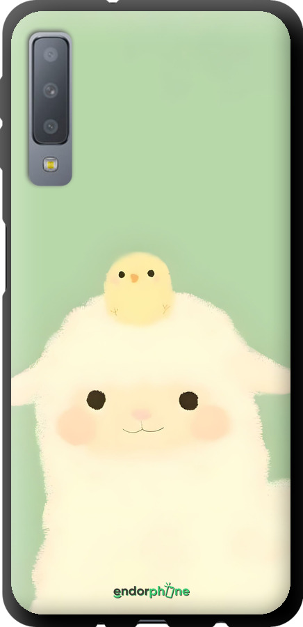 TPU чехол Барашек и ципленок для Samsung Galaxy A7 (2018) A750F - 6369b-1582 изображение 