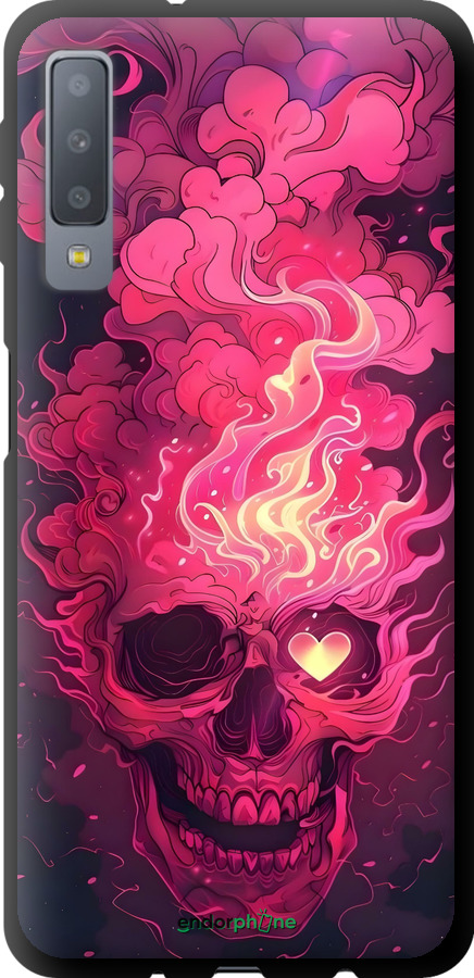 TPU чехол Череп арт для Samsung Galaxy A7 (2018) A750F - 6385b-1582 изображение 