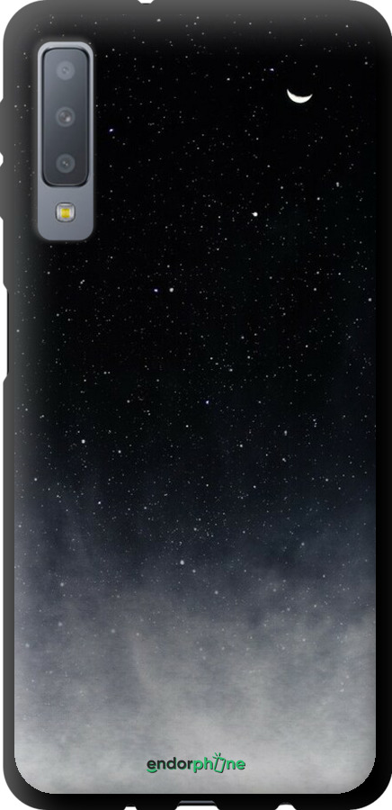 TPU чехол Сині хмари, Синій місяць для Samsung Galaxy A7 (2018) A750F - 6396b-1582 изображение 