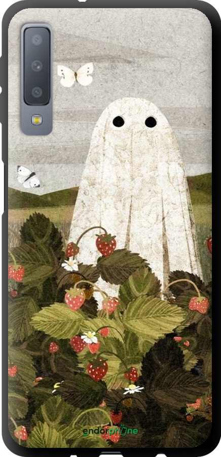 TPU чехол Клубничные поля и привидения для Samsung Galaxy A7 (2018) A750F - 6426b-1582 изображение 