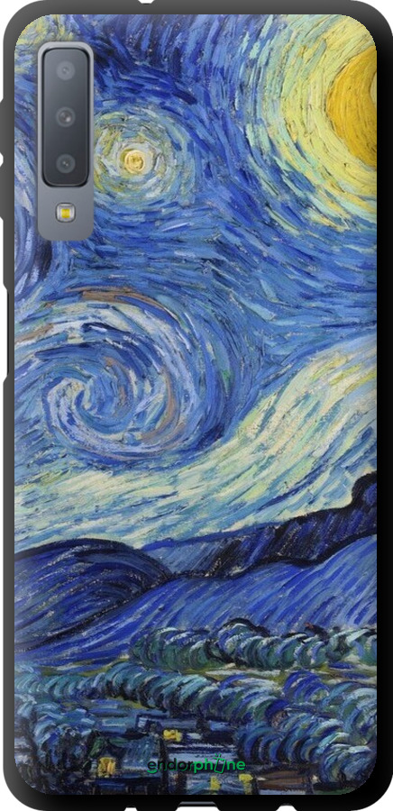 TPU чехол «Зоряна ніч» Вінсента Ван Гога для Samsung Galaxy A7 (2018) A750F - 6433b-1582 изображение 