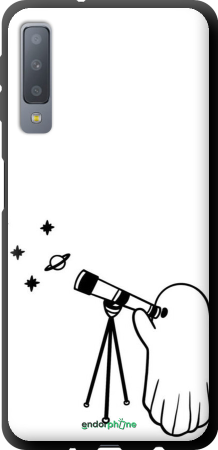 TPU чехол Привидение астроном для Samsung Galaxy A7 (2018) A750F - 6444b-1582 изображение 