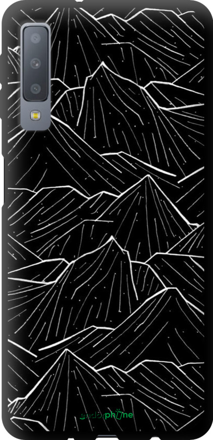 TPU чехол С изображением Темных гор для Samsung Galaxy A7 (2018) A750F - 6489b-1582 изображение 