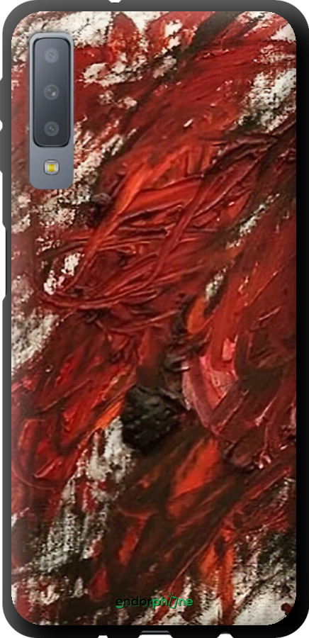 TPU чехол Абстрактна композиція в червоних тонах для Samsung Galaxy A7 (2018) A750F - 6541b-1582 изображение 