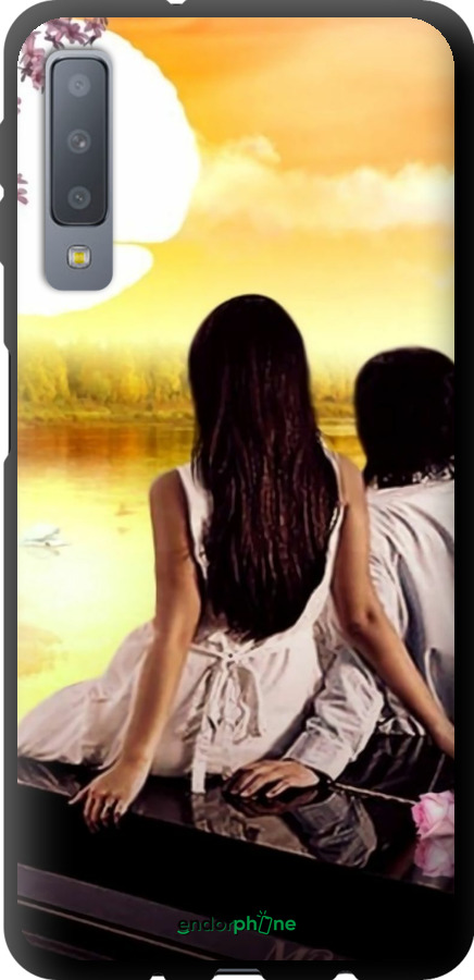 TPU чехол Sunset для Samsung Galaxy A7 (2018) A750F - 6607b-1582 изображение 