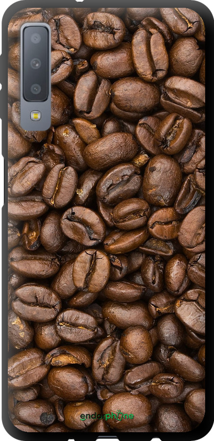 TPU чехол Зёрна кофе для Samsung Galaxy A7 (2018) A750F - 783b-1582 изображение 