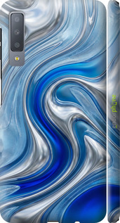 3D пластиковый матовый чехол Liquid Chrome для Samsung Galaxy A7 (2018) A750F - 6781m-1582 изображение 