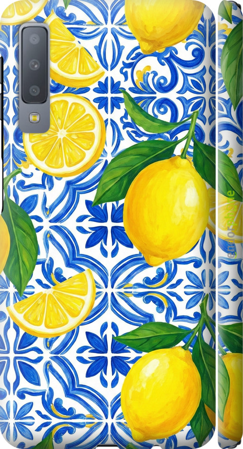 3D пластиковий матовий чехол Grocery Girl Italian Summer для Samsung Galaxy A7 (2018) A750F - 6766m-1582 изображение 