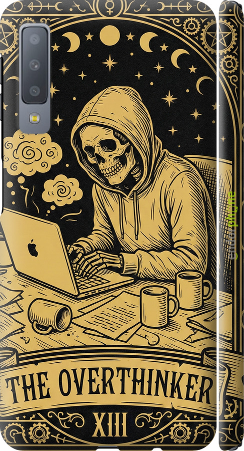 3D пластиковый матовый чехол The Overthinker для Samsung Galaxy A7 (2018) A750F - 6774m-1582 изображение 