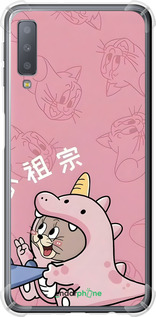 Силикон с усиленными углами чехол Том и джерри 2 для Samsung Galaxy A7 (2018) A750F - 6359sp-1582 изображение 