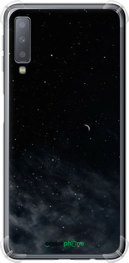 Силикон с усиленными углами чехол Ночное небо для Samsung Galaxy A7 (2018) A750F - 6451sp-1582 изображение 
