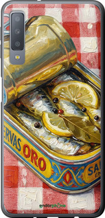 2D пластиковый чехол Vintage Sardine Tin Phone для Samsung Galaxy A7 (2018) A750F - 6772t-1582 изображение 