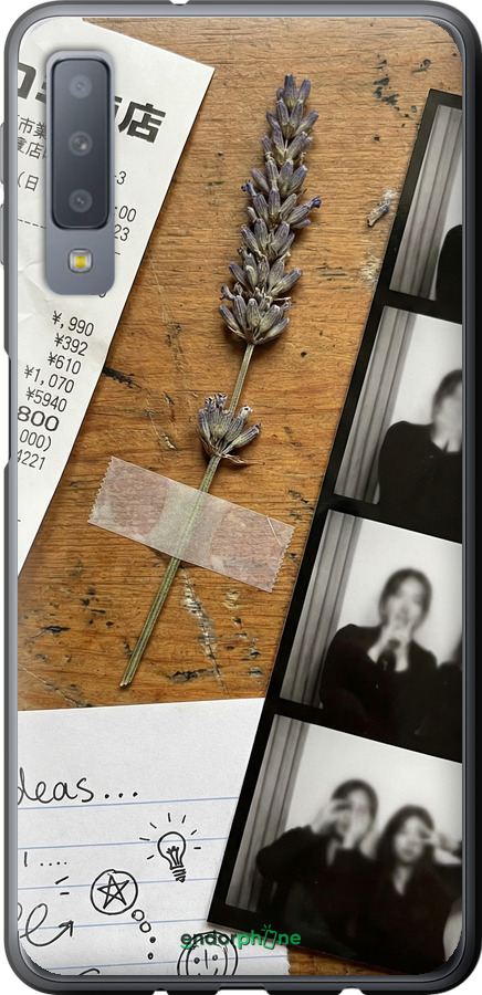 2D пластиковый чехол Aesthetic Scrapbook Collage для Samsung Galaxy A7 (2018) A750F - 6773t-1582 изображение 