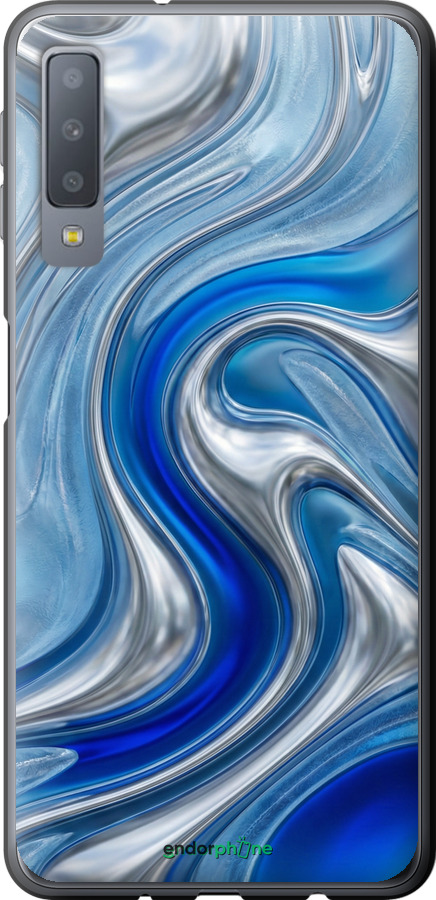 2D пластиковий чехол Liquid Chrome для Samsung Galaxy A7 (2018) A750F - 6781t-1582 изображение 