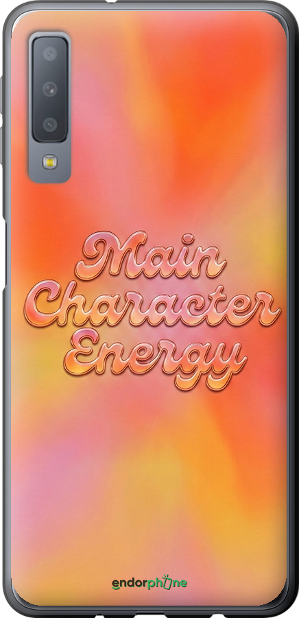 2D пластиковый чехол Aura Gradient Main Character Energy Aesthetic Y2K для Samsung Galaxy A7 (2018) A750F - 6783t-1582 изображение 