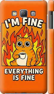 3D пластиковый матовый чехол 'Funny Cat' для Samsung Galaxy A7 A700H изображение 9