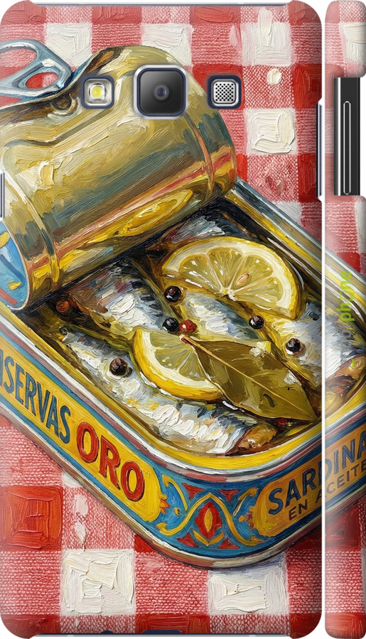3D пластиковий матовий чехол Vintage Sardine Tin Phone для Samsung Galaxy A7 A700H - 6772m-117 изображение 