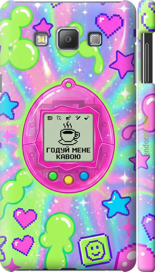 3D пластиковый матовый чехол Y2K Aesthetic Retro Pet: Годуй мене кавою для Samsung Galaxy A7 A700H - 6784m-117 изображение 