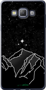 Силиконовый чехол Минималистический горный пейзаж для Samsung Galaxy A7 A700H - 6438u-117 изображение 