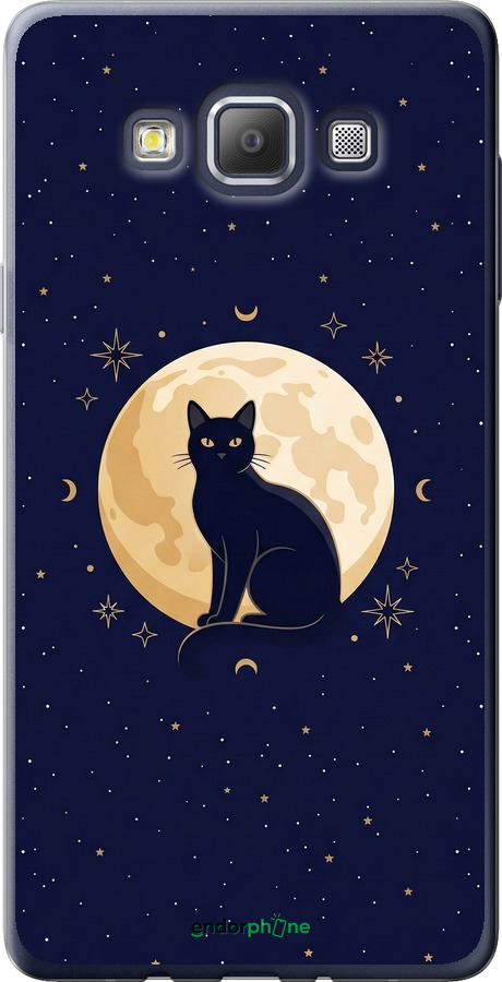 Силіконовий чехол Cute Cat Celestial/Witchy для Samsung Galaxy A7 A700H - 6787u-117 изображение 
