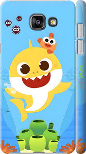3D пластиковий матовий чехол Бейби Шарк для Samsung Galaxy A7 (2016) A710F - 6303m-121 изображение 