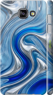 3D пластиковый глянцевый чехол Liquid Chrome для Samsung Galaxy A7 (2016) A710F - 6781c-121 изображение 