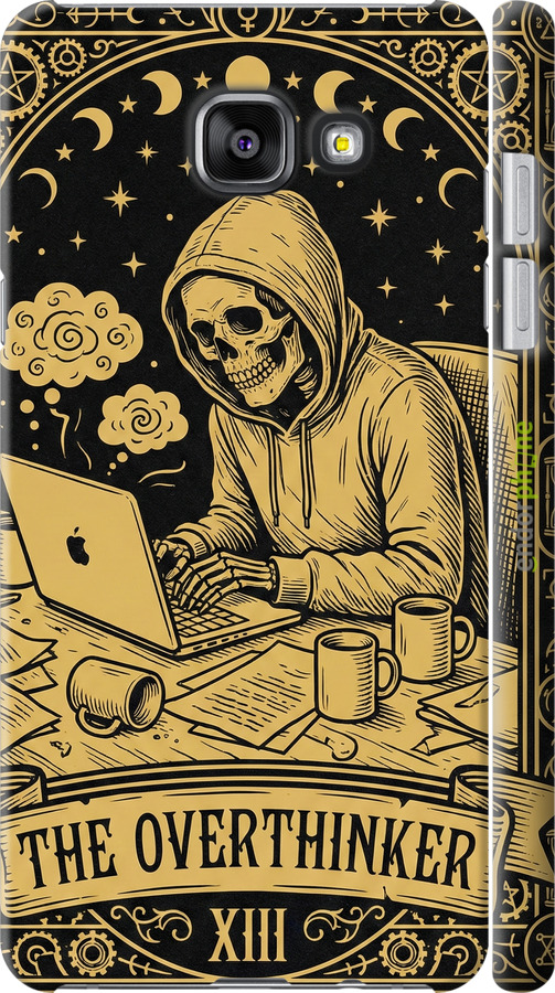 3D пластиковый глянцевый чехол The Overthinker для Samsung Galaxy A7 (2016) A710F - 6774c-121 изображение 
