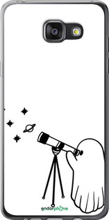 2D пластиковый чехол Привидение астроном для Samsung Galaxy A7 (2016) A710F - 6444t-121 изображение 