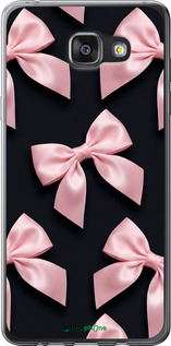 Силиконовый чехол Coquette Ribbons Dark Coquette для Samsung Galaxy A7 (2016) A710F - 6767u-121 изображение 