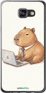 2D пластиковий чехол Funny Capybara CEO Working для Samsung Galaxy A7 (2016) A710F - 6777t-121 изображение 