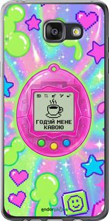2D пластиковый чехол Y2K Aesthetic Retro Pet: Годуй мене кавою для Samsung Galaxy A7 (2016) A710F - 6784t-121 изображение 