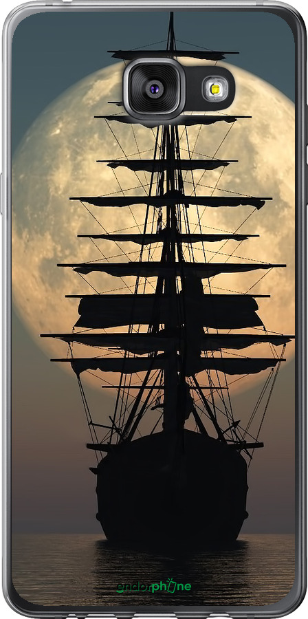Силиконовый чехол Корабль для Samsung Galaxy A7 (2016) A710F - 5998u-121 изображение 