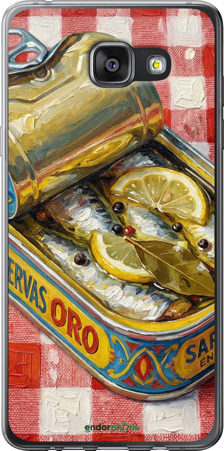 2D пластиковый чехол Vintage Sardine Tin Phone для Samsung Galaxy A7 (2016) A710F - 6772t-121 изображение 