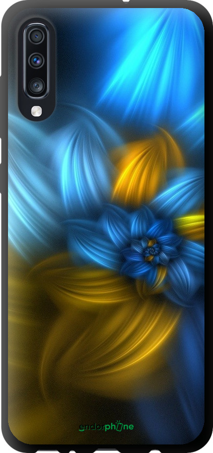 

TPU чорний чохол "Візерунок 46" для Samsung Galaxy A70 2019 A705F, Синій