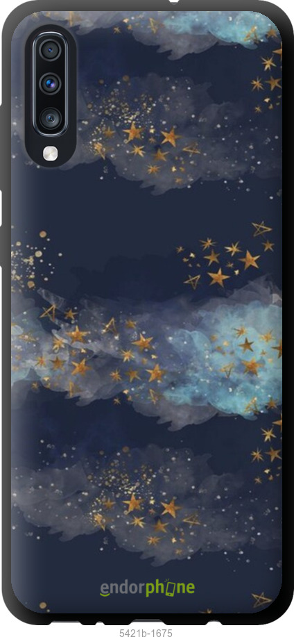 TPU чехол Ніч золоті зірки для Samsung Galaxy A70 2019 A705F - 5421b-1675 изображение 