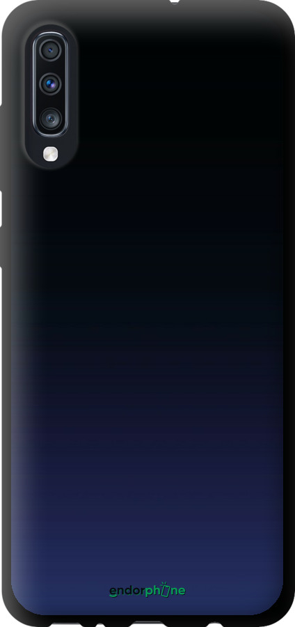 TPU чехол Градиент в тёмно - синем стиле для Samsung Galaxy A70 2019 A705F - 6542b-1675 изображение 