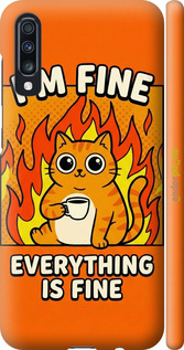 3D пластиковый матовый чехол 'Funny Cat' для Samsung Galaxy A70 2019 A705F изображение 5