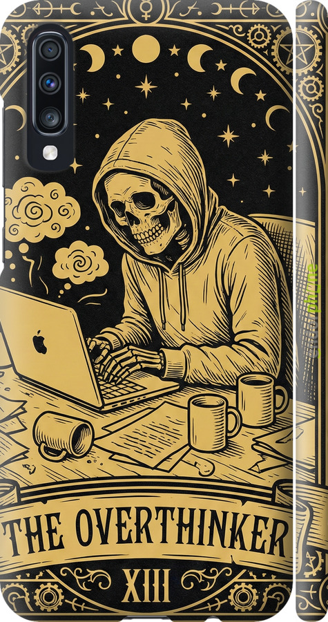 3D пластиковый матовый чехол The Overthinker для Samsung Galaxy A70 2019 A705F - 6774m-1675 изображение 
