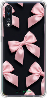 Силикон с усиленными углами чехол Coquette Ribbons Dark Coquette для Samsung Galaxy A70 2019 A705F - 6767sp-1675 изображение 