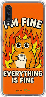 Силикон с усиленными углами чехол Funny Cat для Samsung Galaxy A70 2019 A705F - 6786sp-1675 изображение 