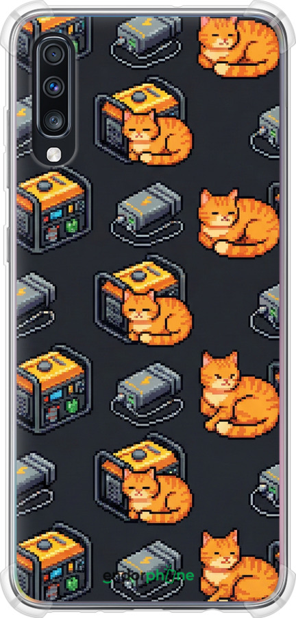 Силіконовий протиударний с посиленими кутами чехол Autonomous Zone для Samsung Galaxy A70 2019 A705F - 6771sp-1675 изображение 