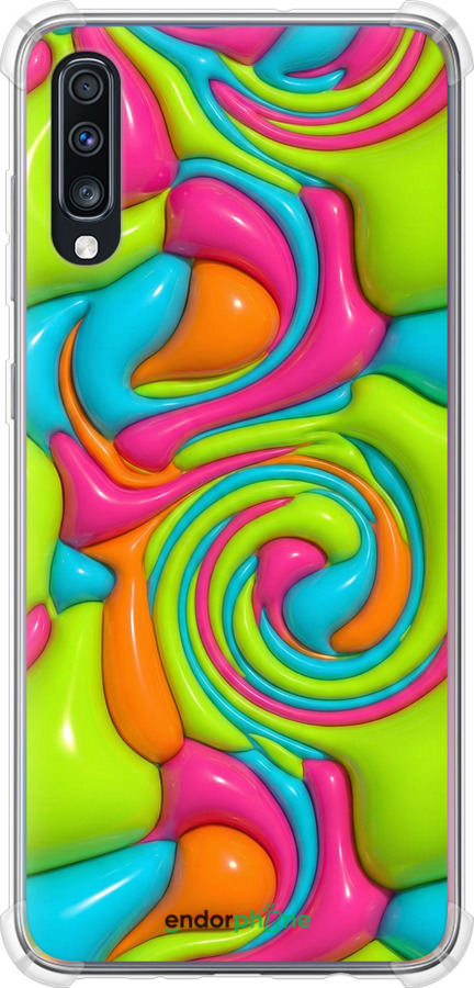 Силикон с усиленными углами чехол Y2K Jelly Dream для Samsung Galaxy A70 2019 A705F - 6780sp-1675 изображение 